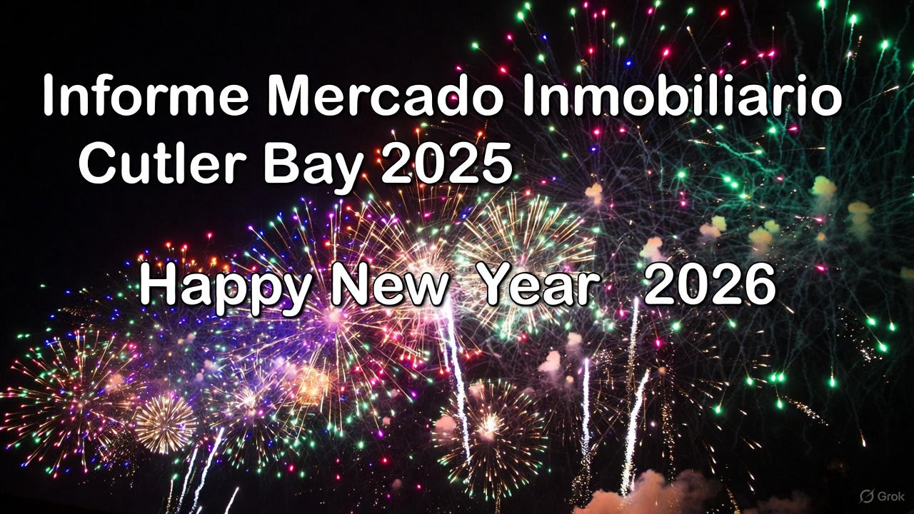 Feliz Año Nuevo 2026: Informe Mercado Inmobiliario Cutler Bay 2025
