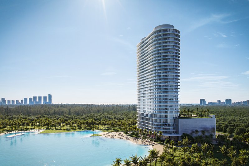 One Park Tower Lagoon Building Aerial