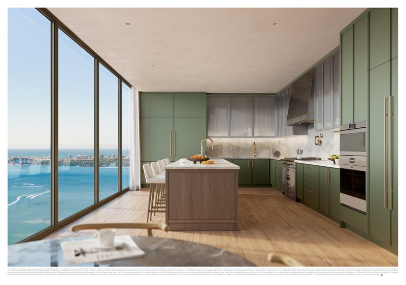 Villa Miami Kitchen Green